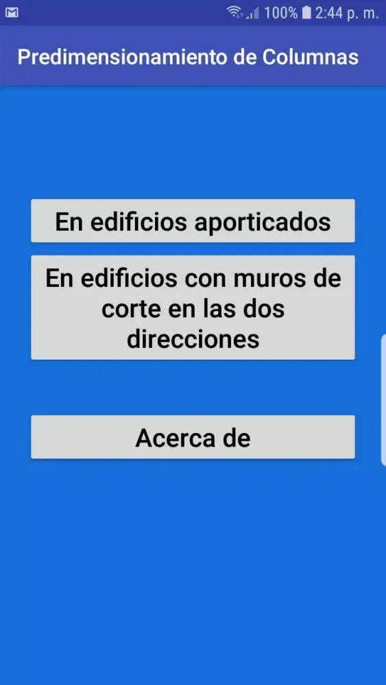 Predimensionamiento columnas Screenshots
