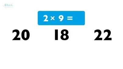 Capturas de tela do Multiplication 1 Game