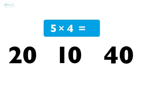 Multiplication 2 Game iPad  Screenshots