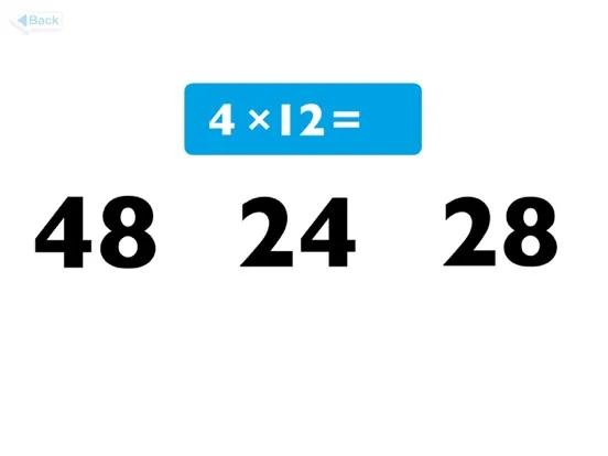 Multiplication 2 Game iPad  Screenshots