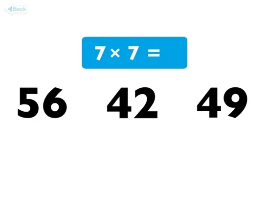 Ảnh chụp màn hình của Multiplication 3 Game iPad 
