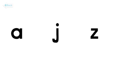 Capturas de tela do Meet the Letters Lowercase