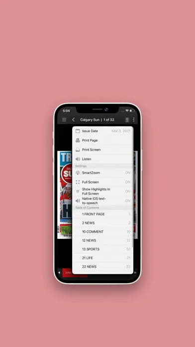 Calgary Sun ePaper سکرین شاٹس