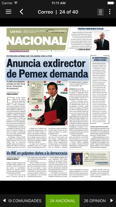 Скриншоты Periódico Correo