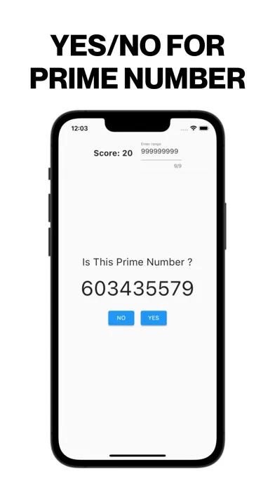 Ảnh chụp màn hình của Prime Number or No:Simple Game