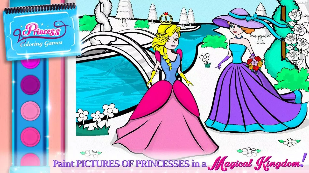 Tangkapan layar Princess Coloring Book Games Free