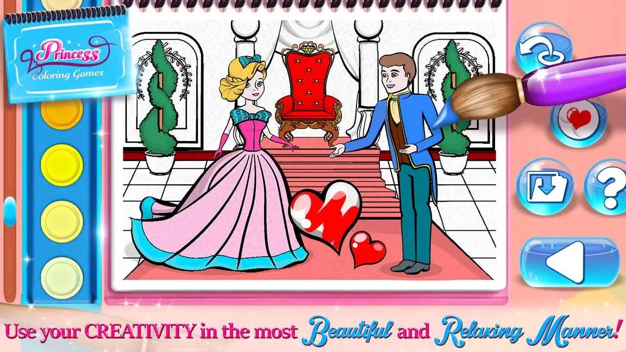 Tangkapan layar Princess Coloring Book Games Free