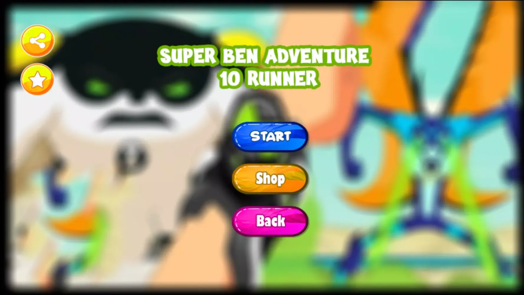 Super Ben ten game alien world Screenshots