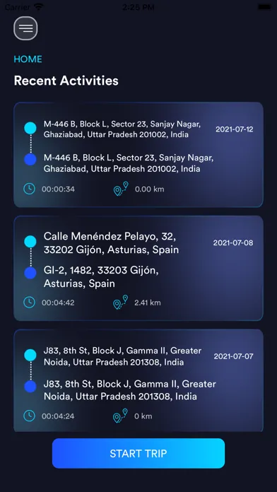 PRO BIKE Sensor Screenshots