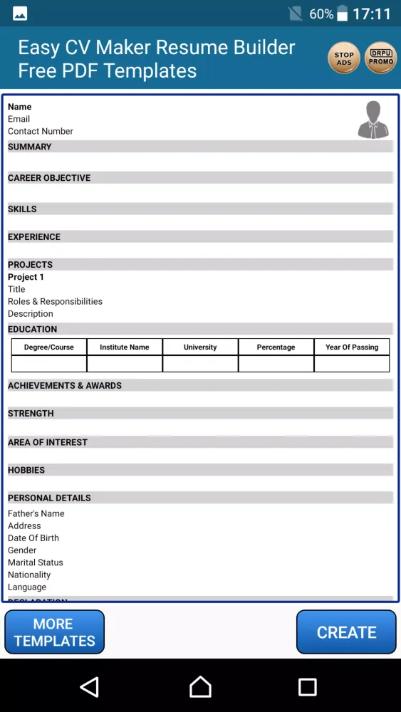 Captures d'écran de CV Maker Resume PDF Editor