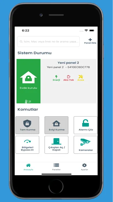 Alarm Panelim PRO Screenshots