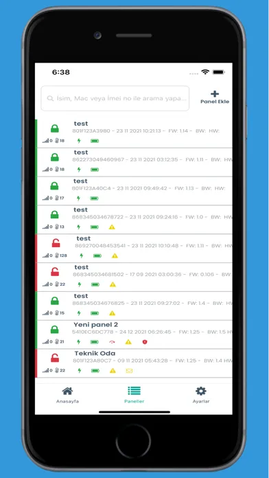 Alarm Panelim PRO Screenshots