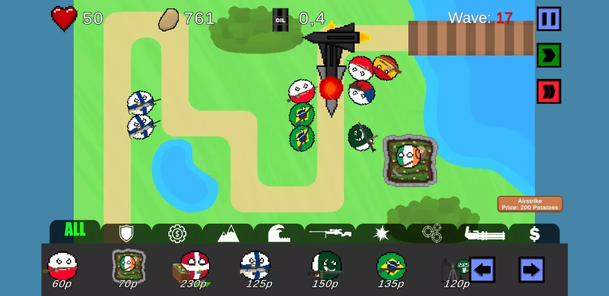 Countryballs: Tower Defense 스크린샷