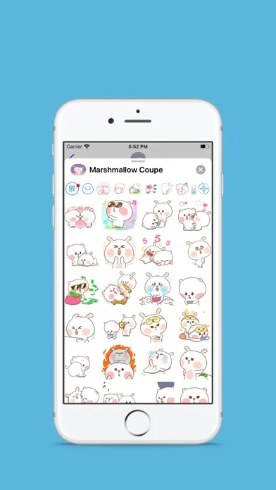 Tangkapan layar Marshmallow Coupe