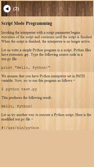 Python programming Tutorial Screenshots
