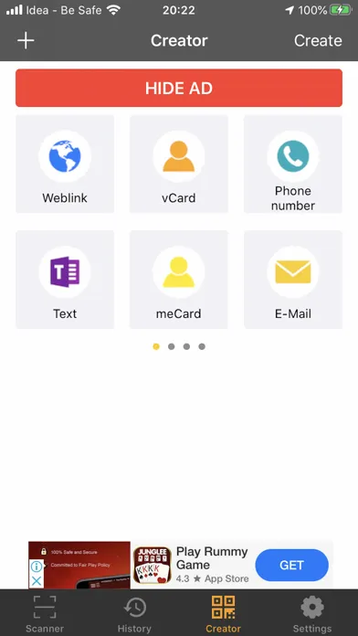 iReader - QR Code reader स्क्रीनशॉट