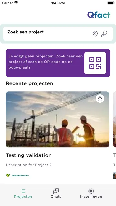 Screenshot di Project Communicatie