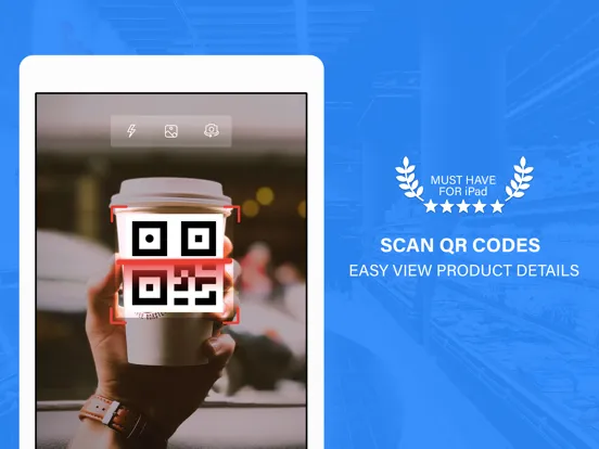 QR Code Reader & QR Scanner iPad Screenshots