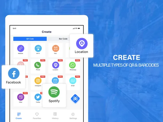 QR Code Reader & QR Scanner iPad Screenshots