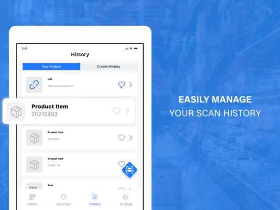 QR Code Reader & QR Scanner iPad Screenshots