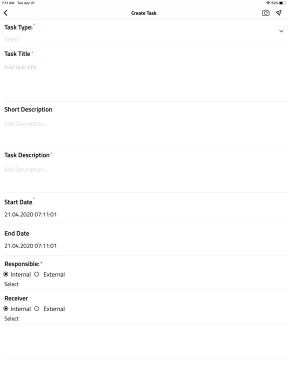 Ảnh chụp màn hình của QualiCost Reports iPad 