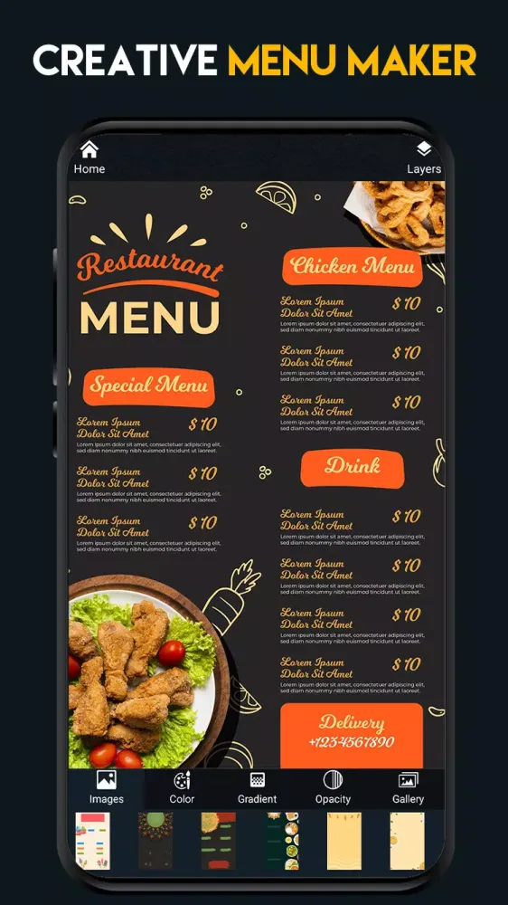 Menu Maker应用截图