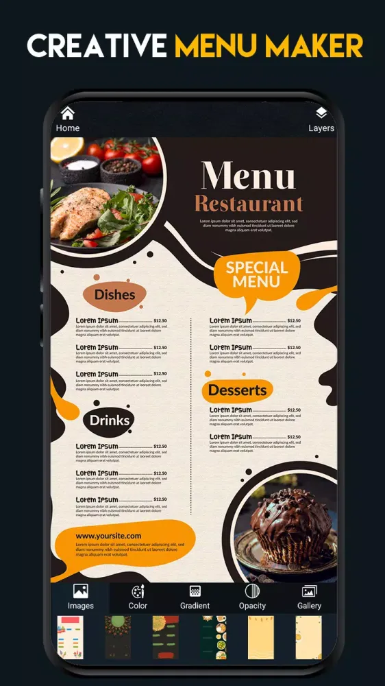Menu Maker应用截图