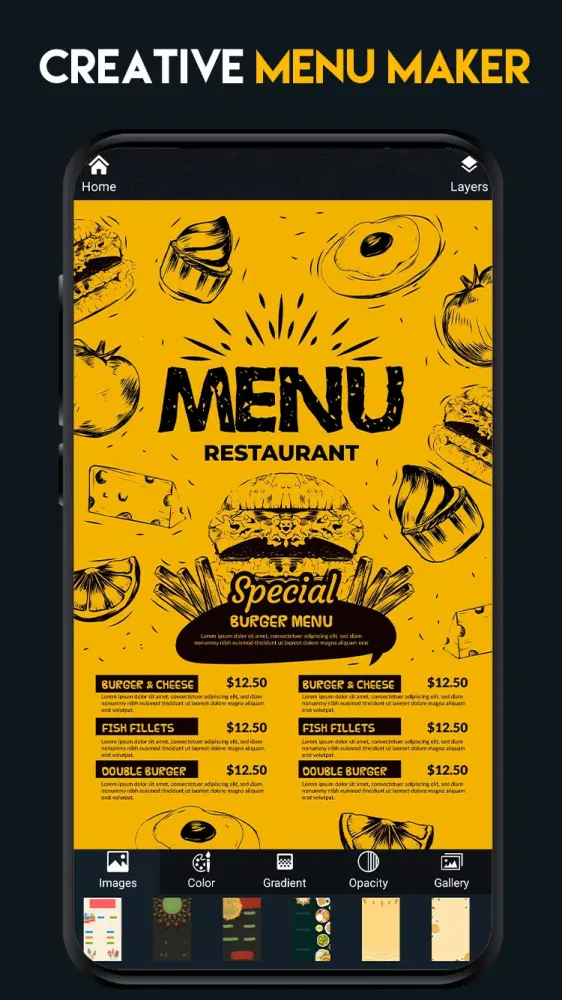 Menu Maker应用截图