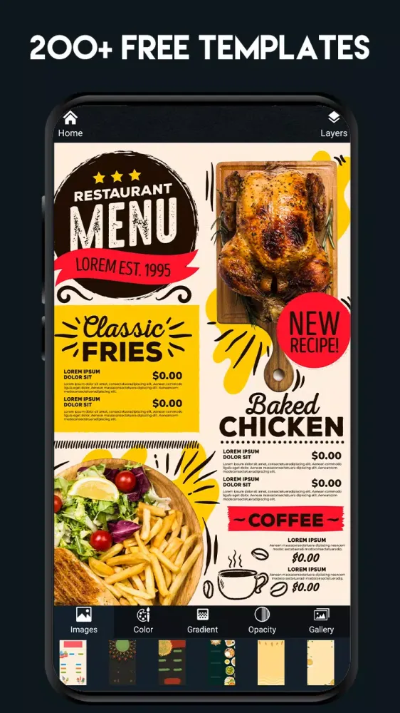 Menu Maker应用截图