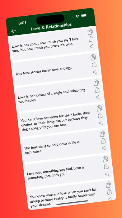 ภาพหน้าจอของ QuotifyLife Lines