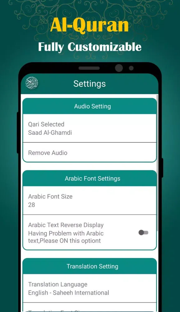 Quran with Translation& Audio應用截圖