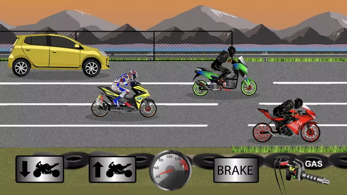 Indonesia Drag Bike Racing Screenshots