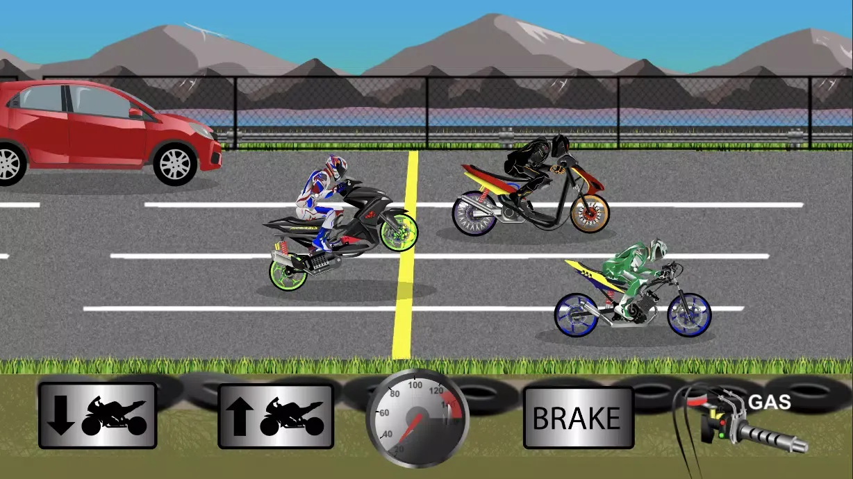 Indonesia Drag Bike Racing Screenshots
