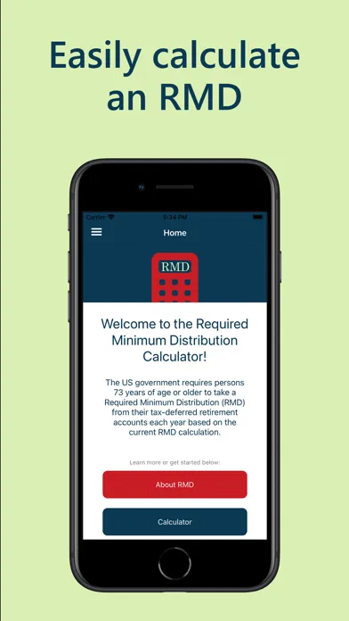 RMD Calculator স্ক্রিনশট