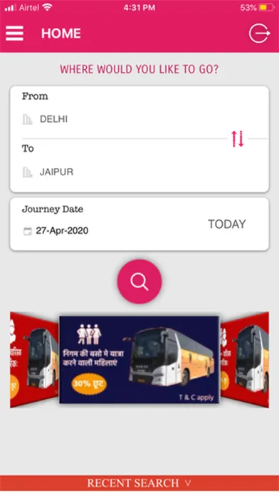 RSRTC RESERVATION APP應用截圖