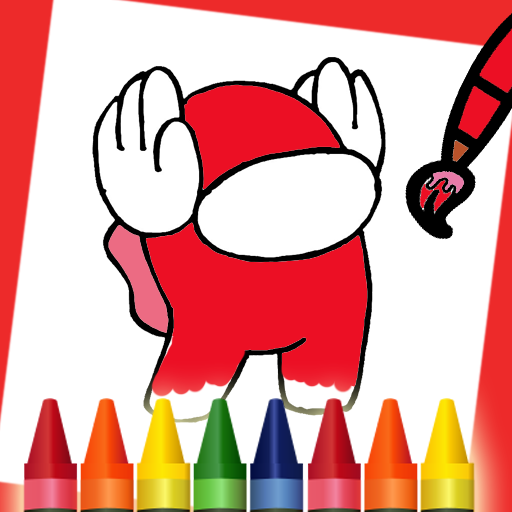 Red Solo Game Coloring Book
