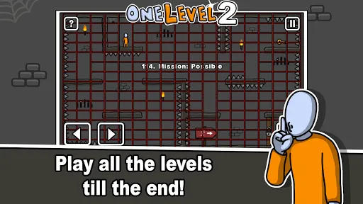 Capturas de tela do One Level 2 Stickman Jailbreak