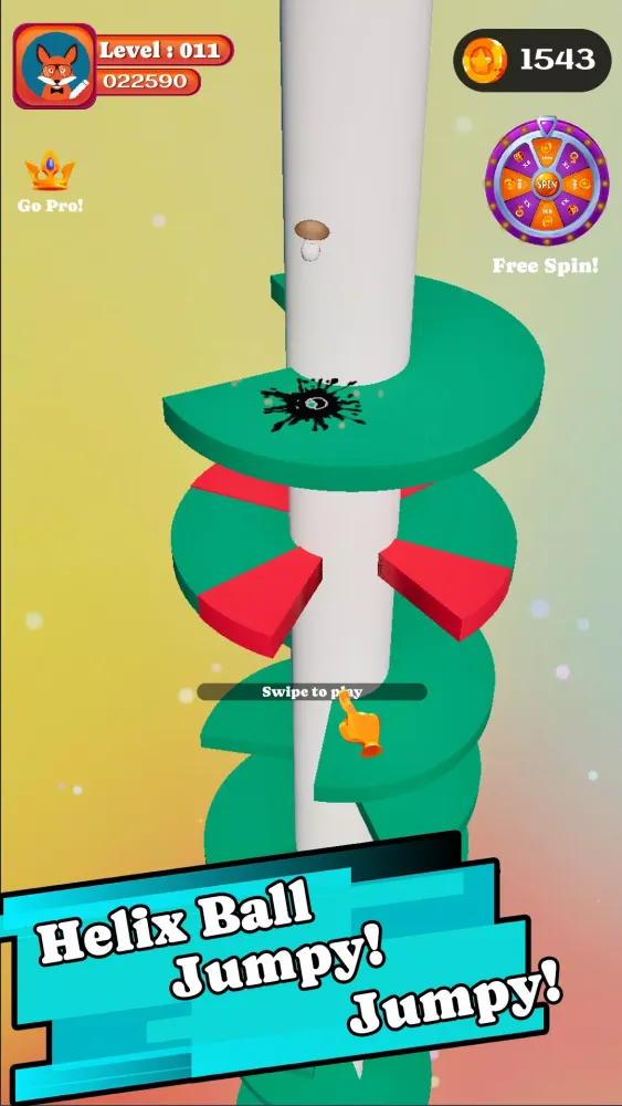 Zrzuty ekranu Twist Tower : Helix Ball Jump