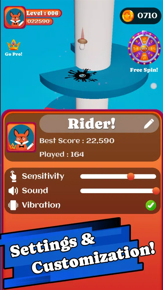 Zrzuty ekranu Twist Tower : Helix Ball Jump