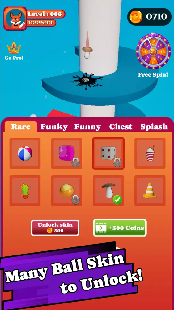 Zrzuty ekranu Twist Tower : Helix Ball Jump