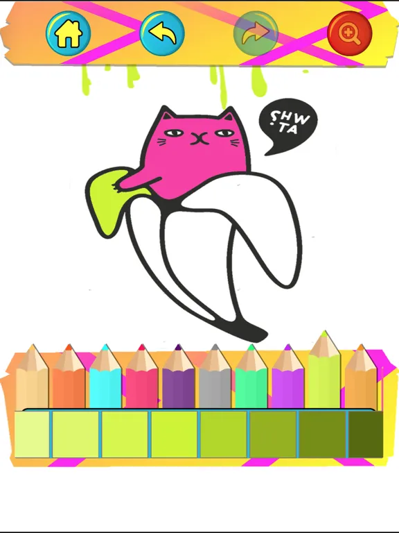 Zrzuty ekranu Coloring Banana Cat Artful iPad 