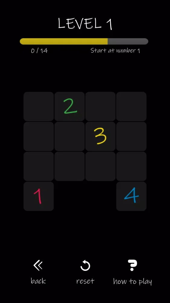 Tangkapan skrin Numberflow - one-line puzzle game