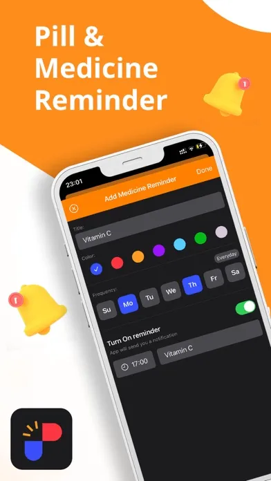 Pill Reminder and Meds Control سکرین شاٹس