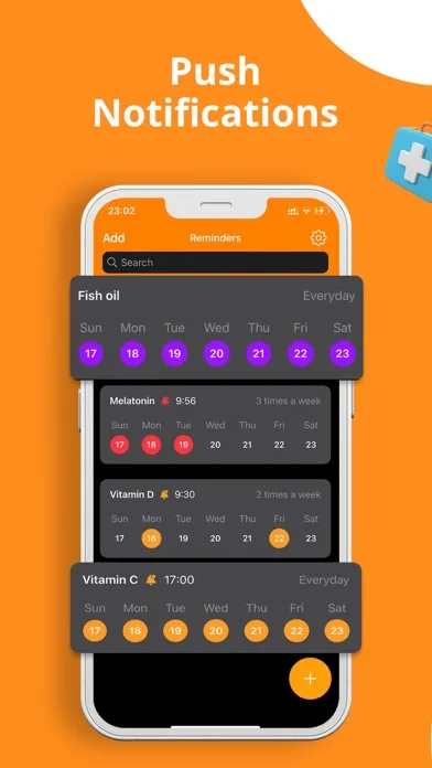 Pill Reminder and Meds Control سکرین شاٹس