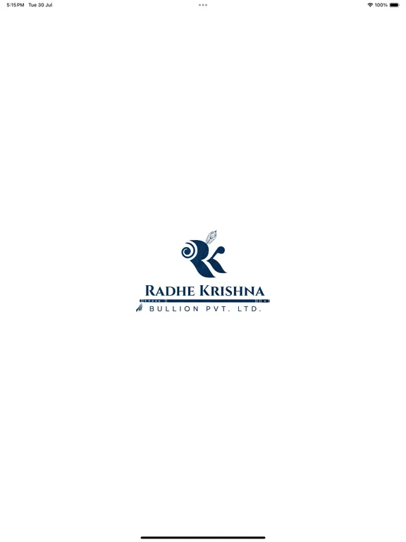 Radhe Krishna Bullion iPad  स्क्रीनशॉट