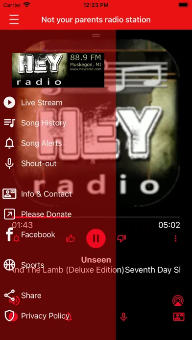 Zrzuty ekranu Hey Radio 88.9