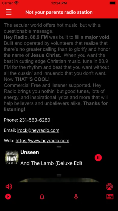 Zrzuty ekranu Hey Radio 88.9