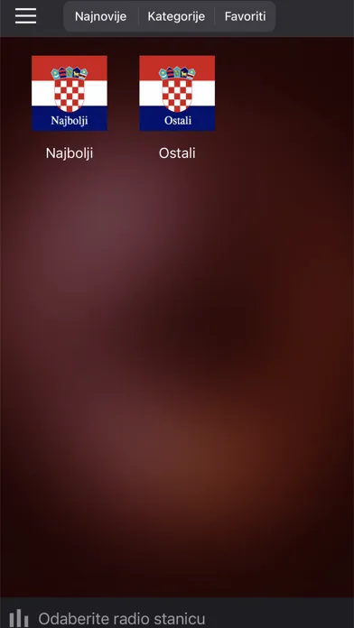 Screenshot di Radio Hrvatski