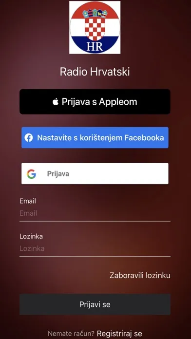 Screenshot di Radio Hrvatski