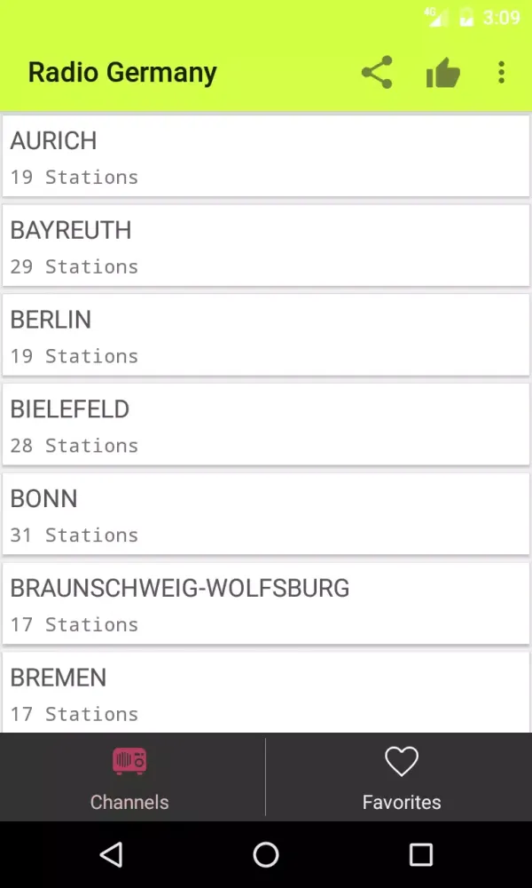 Radios de Alemania en Internet Screenshots